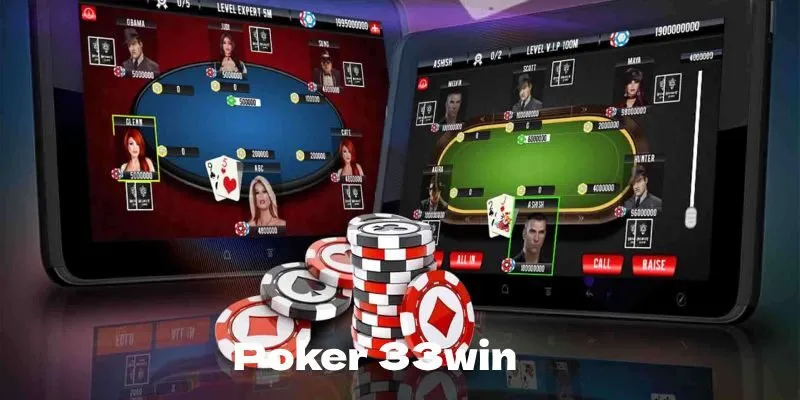 Giao diện Poker 33WIN mượt mà