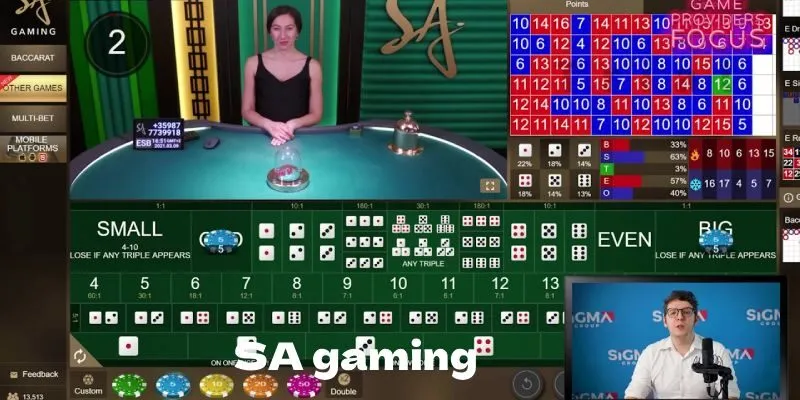 Hệ thống SA Gaming chiến lược cao