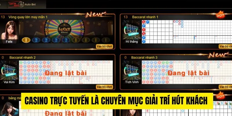 Các sảnh cược live casino chuyên nghiệp tại 33win